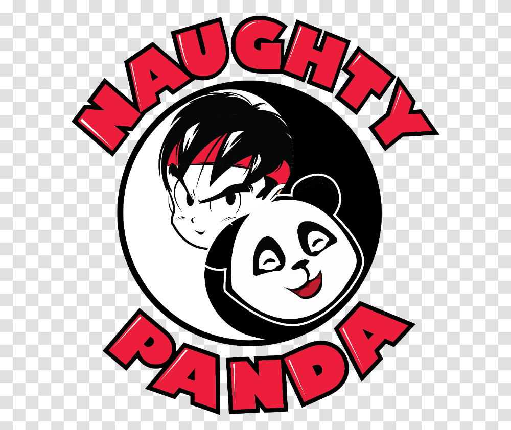 Naughty Panda Santa Ana Happy, Poster, Advertisement, Label, Text Transparent Png