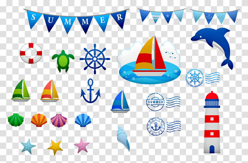Nautical Clip Art Nautical Banner Bunting Sailboat Background Khmer New Year, Soccer Ball, Football, Team Sport, Sports Transparent Png