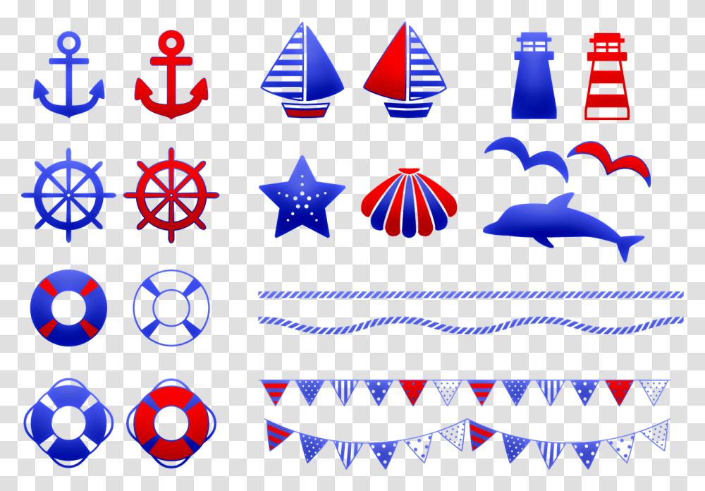 Nautical Clip Art Nautical Banner Bunting Sailboat Nautical Banner, Star Symbol, Rug, Triangle Transparent Png
