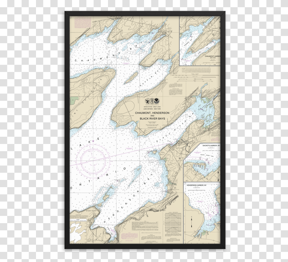 Nautical Map Of Henderson Harbor Ny, Diagram, Plot, Atlas, Electronics Transparent Png