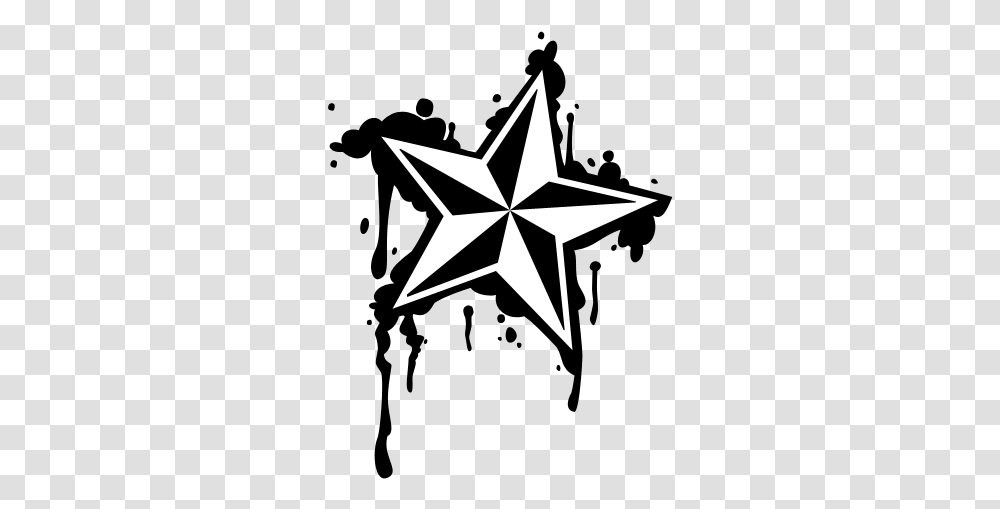 Nautical Star Decohubs Dripping Nautical Star, Symbol, Star Symbol Transparent Png