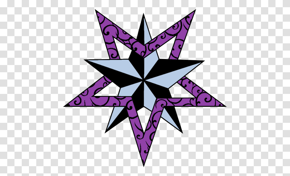 Nautical Star Tattoos Picture Hq Star Tattoo Picsart, Star Symbol, Cross Transparent Png