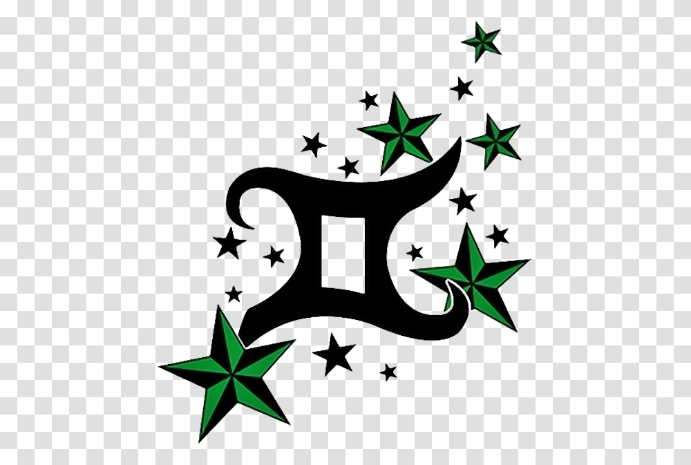Nautical Stars And Gemini Tattoo Design Images 6281 Cancer Zodiac Tattoo Ideas, Symbol, Star Symbol, Number, Text Transparent Png