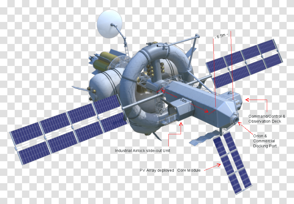Nautilus X Main Dimensions Nautilus X Space Station, Astronomy, Outer Space, Universe Transparent Png
