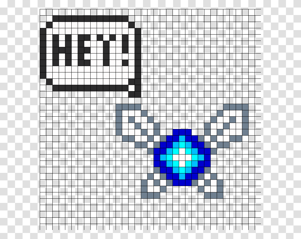 Navi Perler Bead Pattern Bead Sprite Navi Pixel Art, Pac Man, Game Transparent Png
