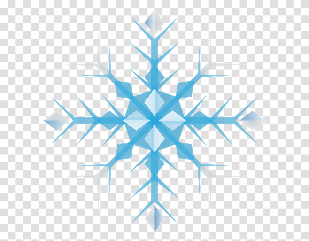 Navidad Geomtrica Hielo Snow Copo De Nieve Snowflake Clipart Blue, Cross Transparent Png