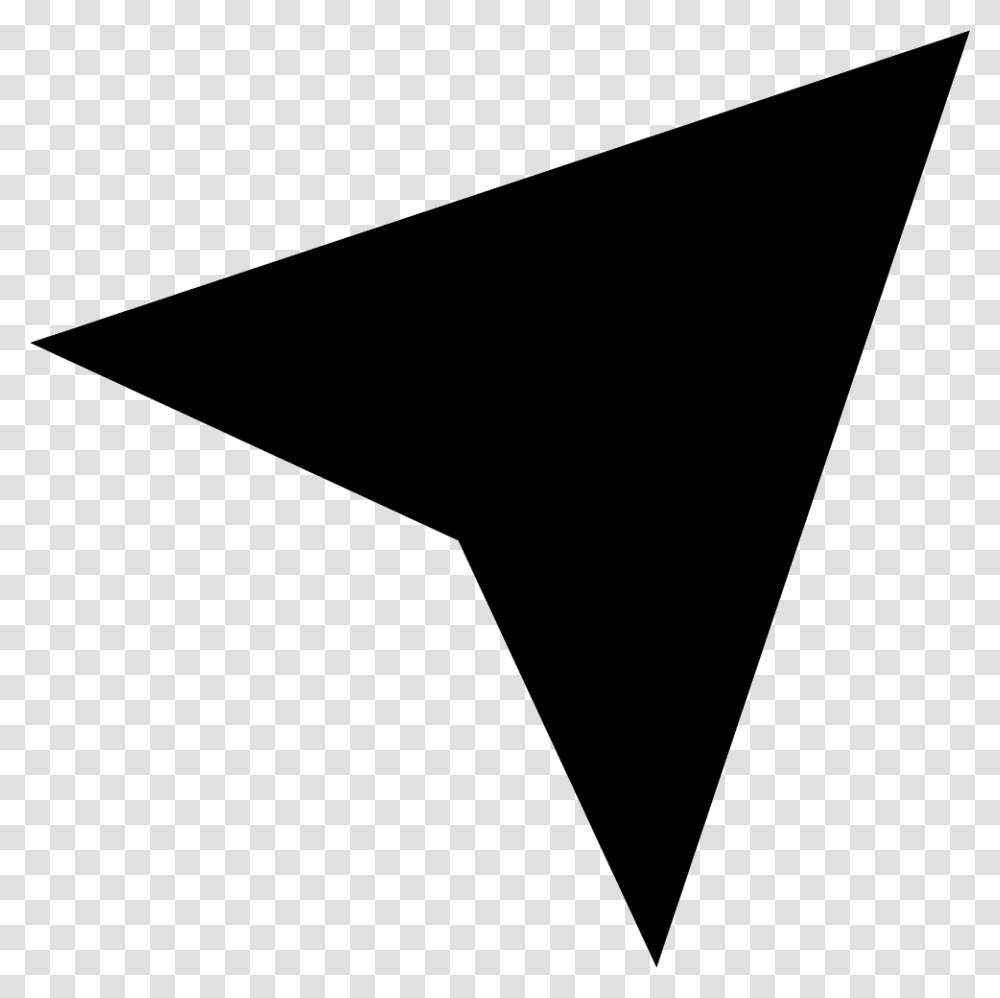 Navigation Arrow Location Services Icon, Triangle, Rug Transparent Png