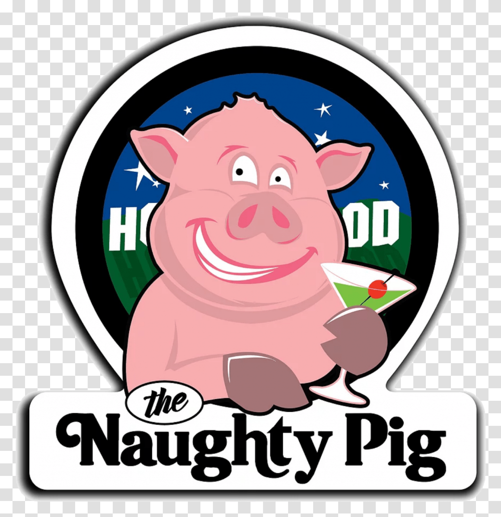 Navigation Logo Naughty Pig Sunset Blvd, Mammal, Animal, Hog, Poster Transparent Png