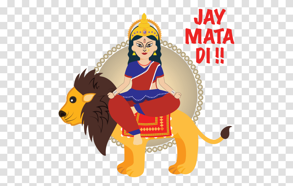 Navratri Stickers Messages Sticker 5 Invitation Card For Navratri Puja, Costume, Person Transparent Png