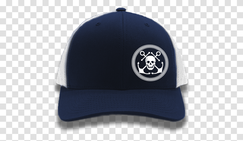 Navy Anchor Amp Skull Flexfit Trucker HatClass Baseball Cap, Apparel Transparent Png