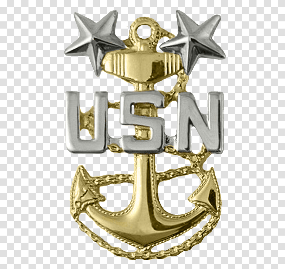 Navy Anchor Clipart Senior Chief Petty Officer Anchor, Buckle, Cross, Gold Transparent Png