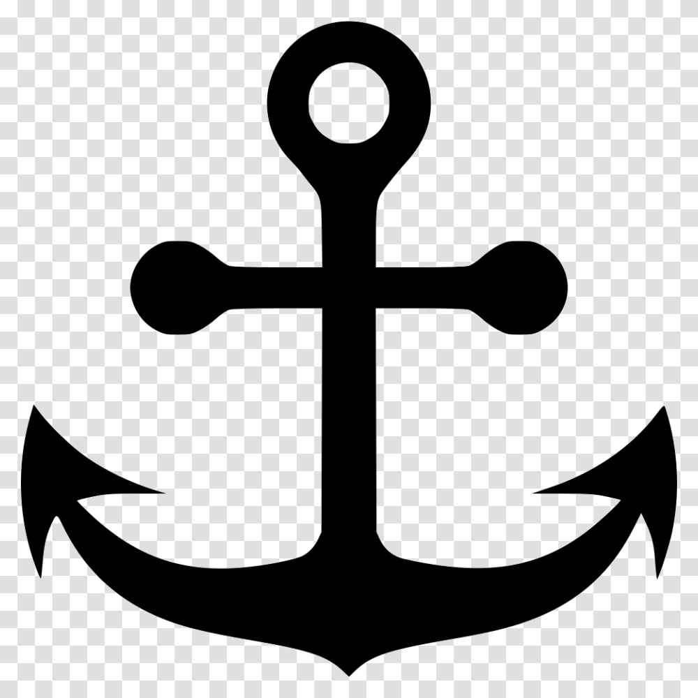 Navy Anchor Icon, Cross, Hook Transparent Png