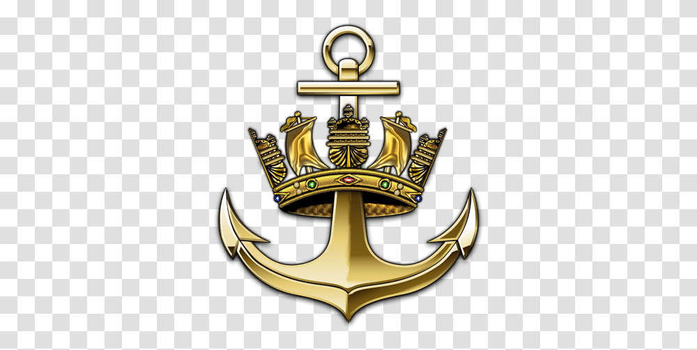 Navy Anchor Logo Clipart Best Ww2 Royal Navy Emblem, Hook, Symbol, Trademark, Gold Transparent Png