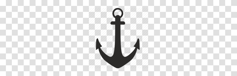 Navy Anchor With Rope Clipart, Hook, Cross Transparent Png