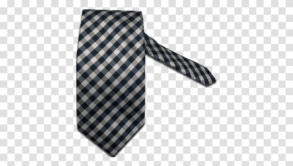 Navy And White Gingham Necktie Tartan, Accessories, Accessory, Rug, Bow Tie Transparent Png