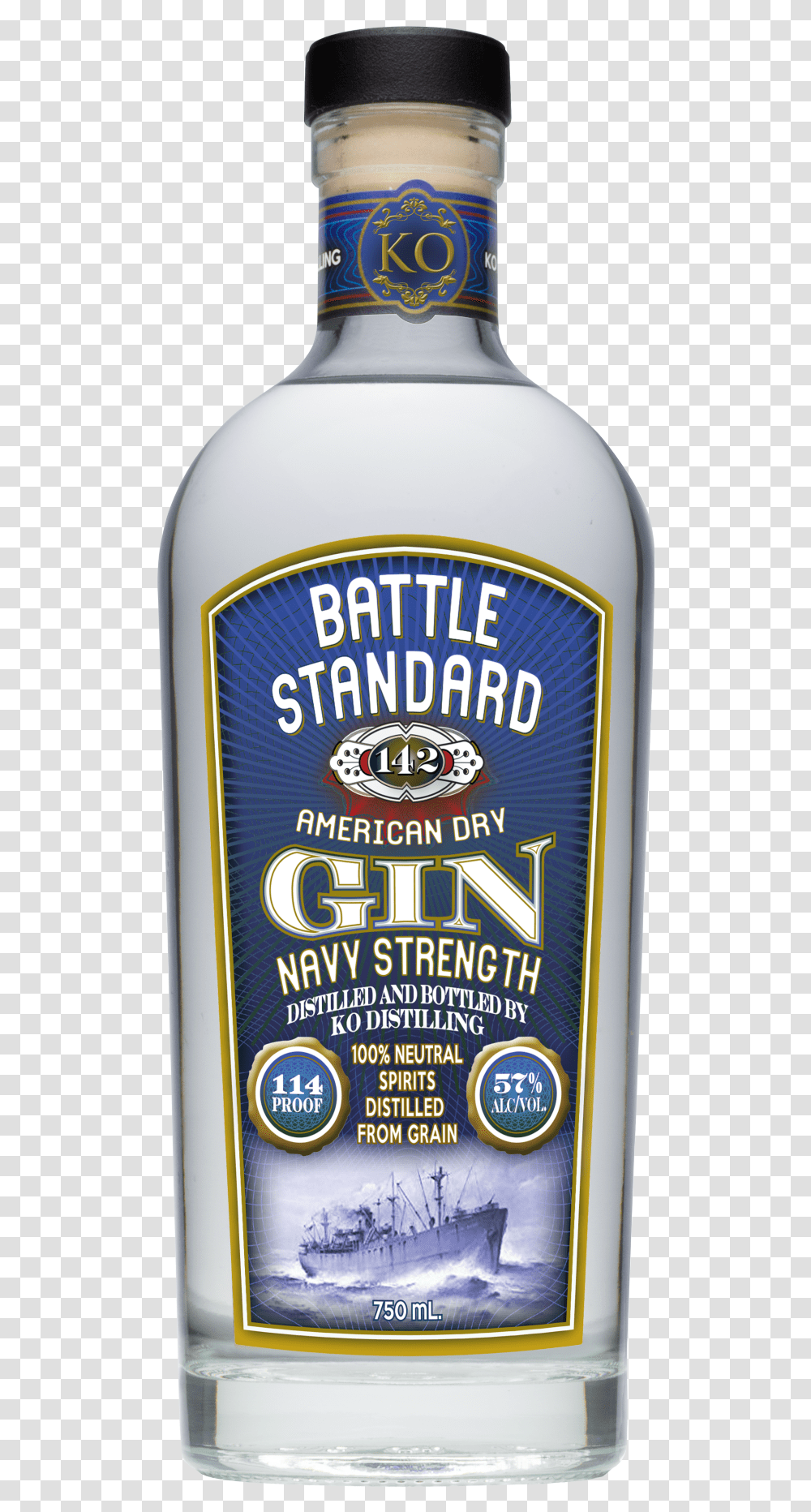 Navy Battle Strength Gin, Liquor, Alcohol, Beverage, Drink Transparent Png