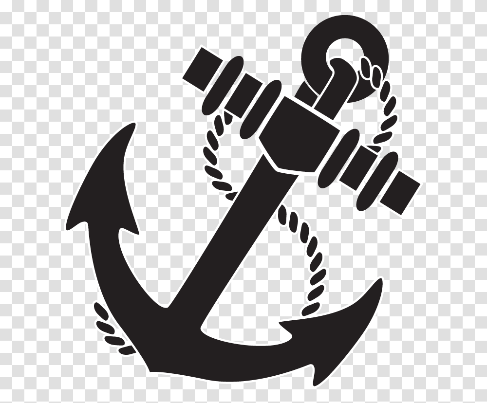 Navy Blue Anchor, Hook Transparent Png