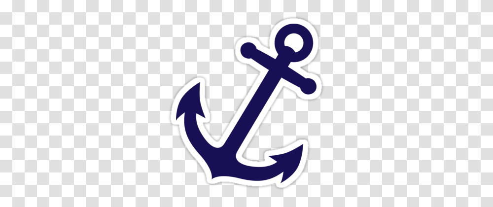 Navy Blue Anchor Sticker, Hook, Antelope, Wildlife, Mammal Transparent Png