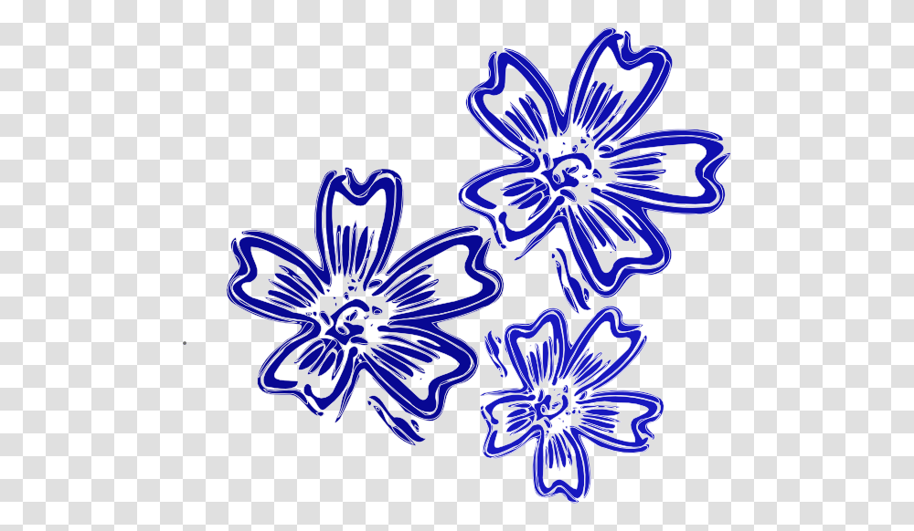 Navy Blue Clipart Flower Design, Floral Design, Pattern, Plant Transparent Png