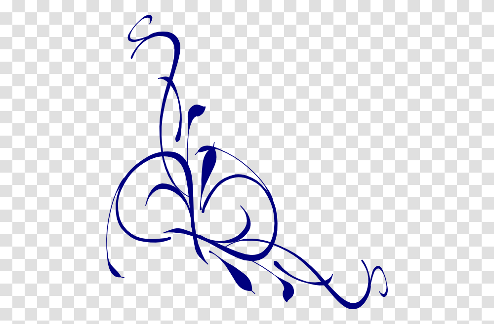 Navy Blue Flower Clipart, Floral Design, Pattern, Stencil Transparent Png