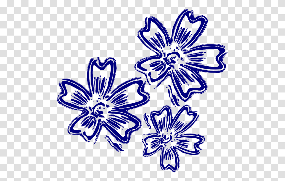 Navy Blue Flowers Clip Art Vector Clip Art Navy Blue Flower Clipart, Pattern, Embroidery, Accessories, Accessory Transparent Png
