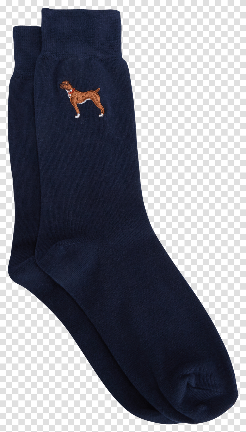 Navy Boxer Dog Sock Sock, Apparel, Shoe, Footwear Transparent Png