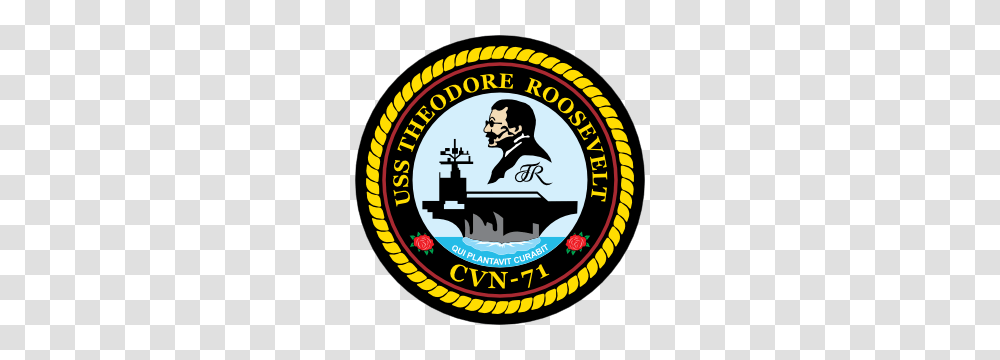 Navy Carrier Ship Cvn Uss Theodore Roosevelt Sticker, Label, Logo Transparent Png