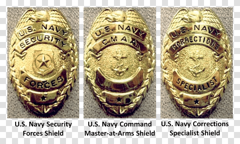 Navy Mma Law Enforcement Badges United States Navy Military Police, Gold, Logo, Trademark Transparent Png