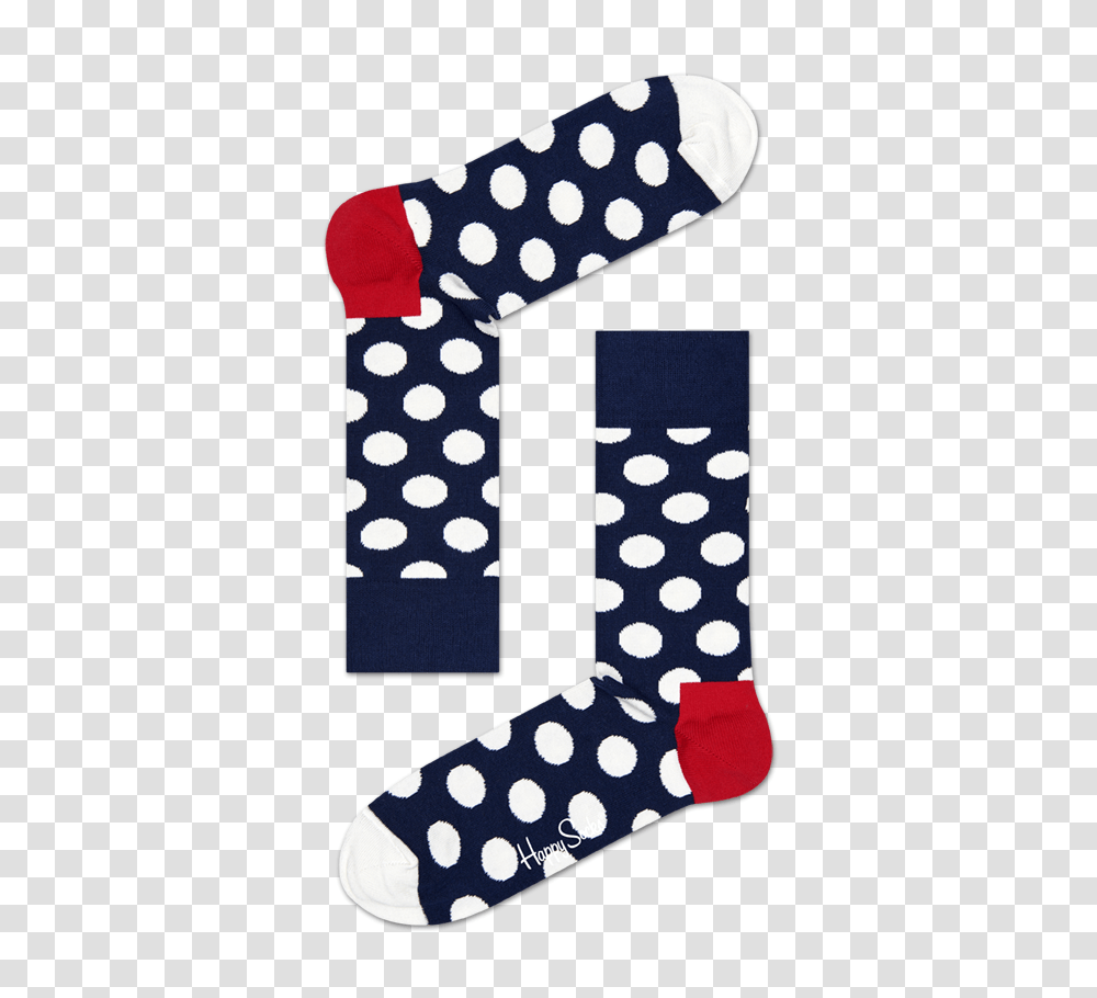 Navy Red Cotton Crew Socks Big Dot Pattern Happy Socks, Texture, Polka Dot, Rug, Label Transparent Png