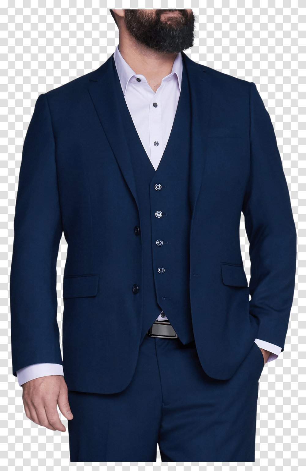Navy Truman 2 Button Suit Jacket Formal Wear Transparent Png