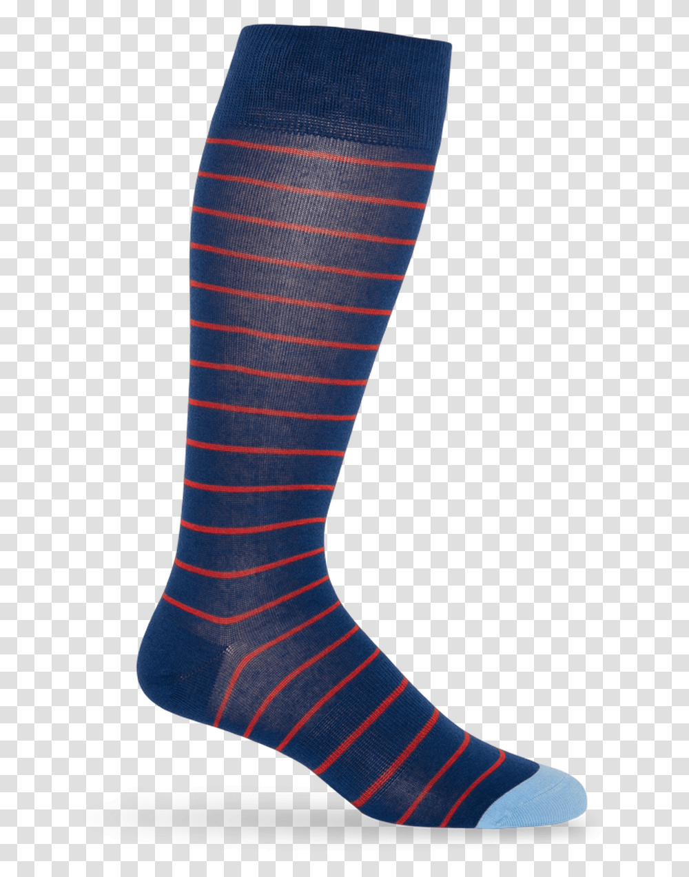 Navy Wide Stripe Sock, Clothing, Apparel, Shoe, Footwear Transparent Png