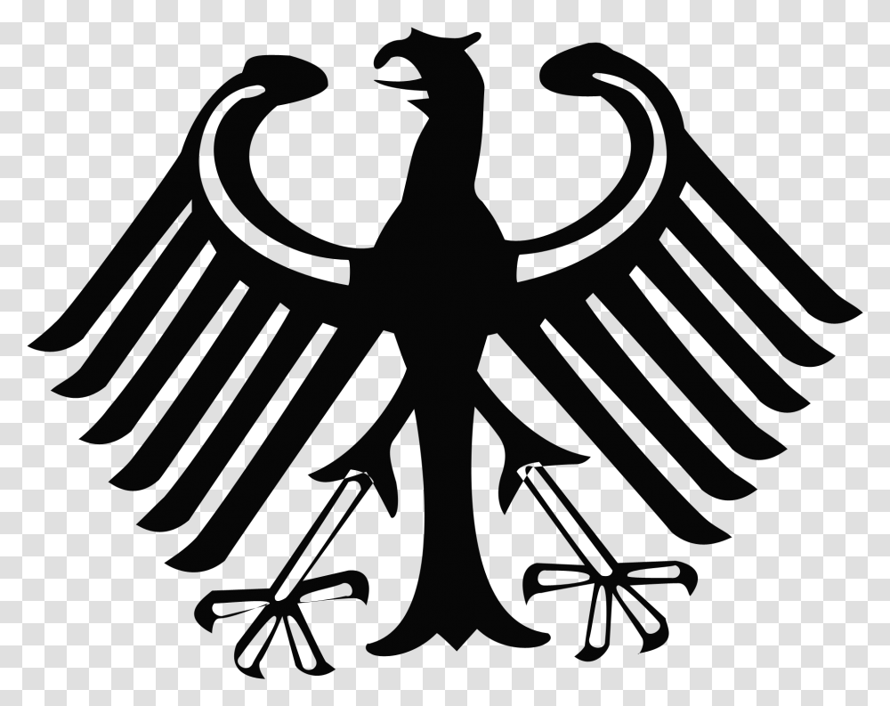 Nazi Eagle German Eagle, Stencil, Emblem Transparent Png
