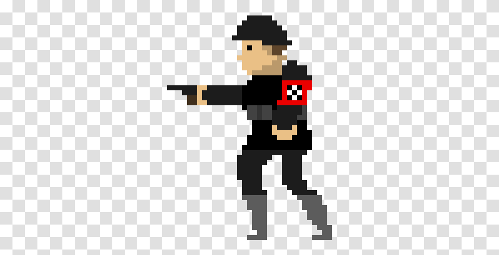 Nazi Soldier Pixel Art, Urban, Minecraft, Super Mario Transparent Png