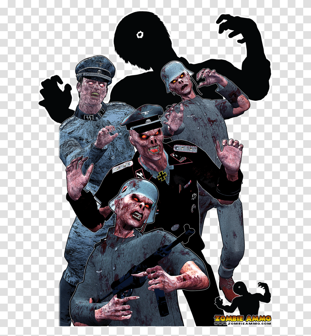 Nazi Zombies Nazi Zombie, Person, Hand, Military Uniform, Poster Transparent Png