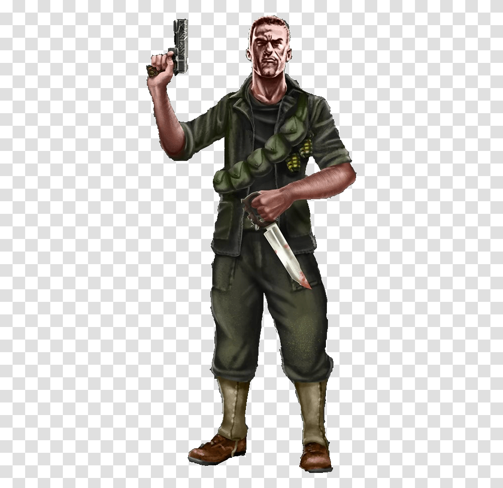 Nazi Zombies Tank Dempsey, Person, Ninja, Costume, Weapon Transparent Png