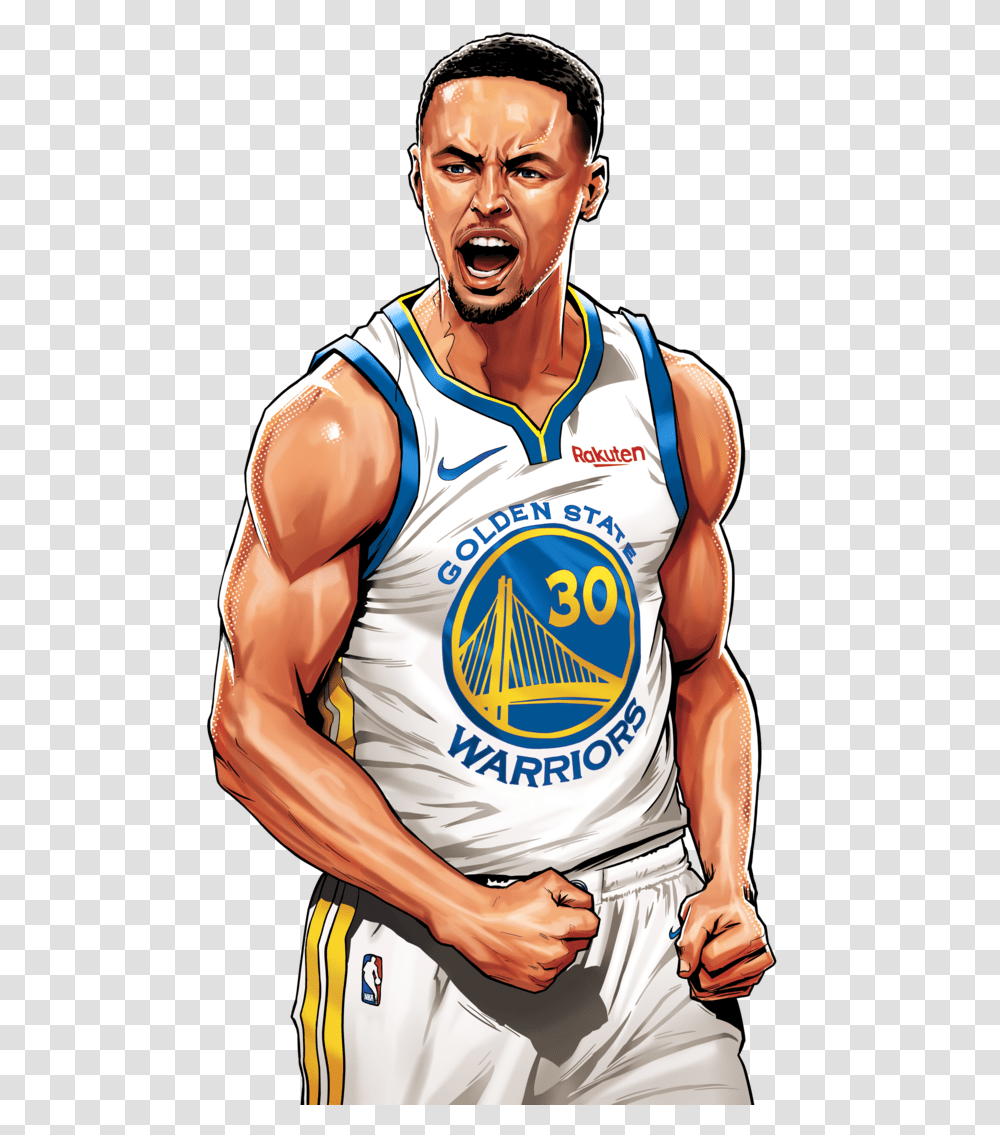 Nba 2019 Playoffs & Finals - Rachel Leathers Profile Art Stephen Curry, Person, Human, People, Sport Transparent Png