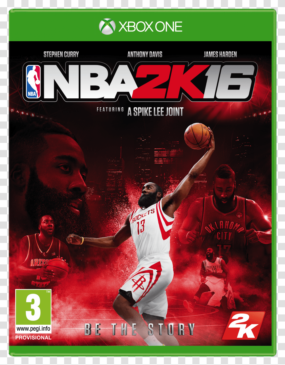 Nba 2k16 Xb1 Fob Harden Eng Nba 2k16 Xbox One S, Person, Human, Advertisement, People Transparent Png