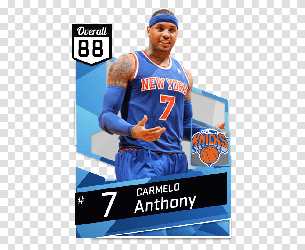 Nba 2k17 Myteam Cards Download Backgrounds Of Carmelo Anthony, Poster, Advertisement, Flyer Transparent Png