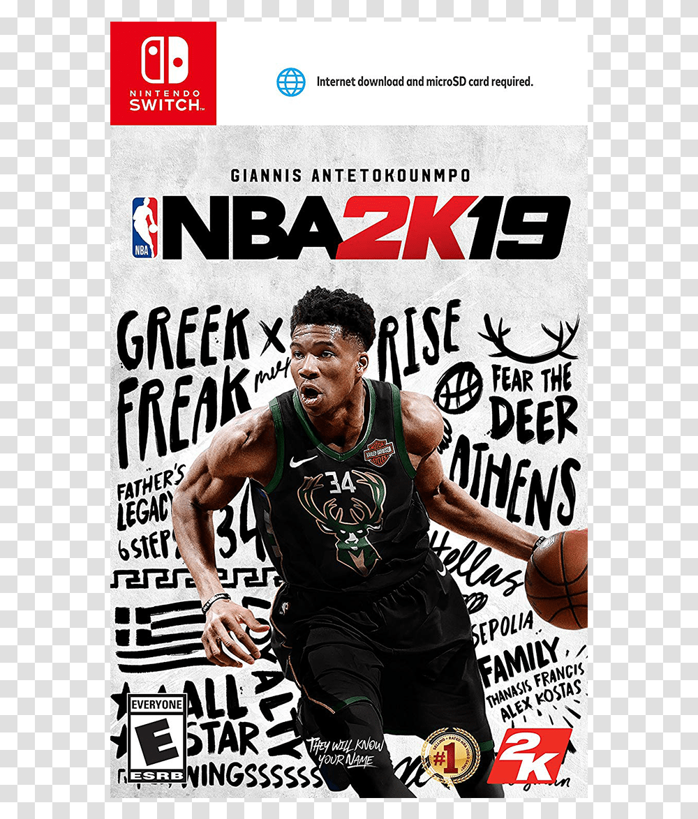 Nba 2k19 For Nintendo Switch, Person, Human, People, Sport Transparent Png