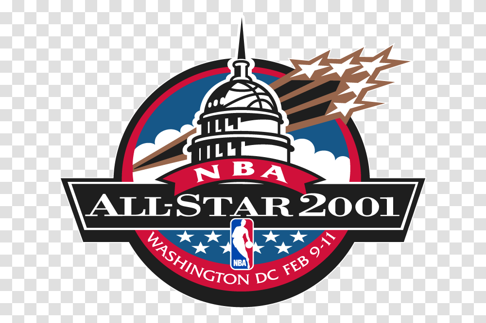 Nba All Star Game Primary Logo National Basketball 2001 Nba Game, Symbol, Text, Emblem, Car Transparent Png