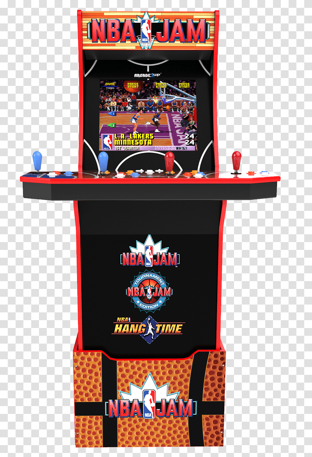 Nba Arcade Cabinet Nba Jam Pc, Crowd, Arcade Game Machine, Audience, Performer Transparent Png