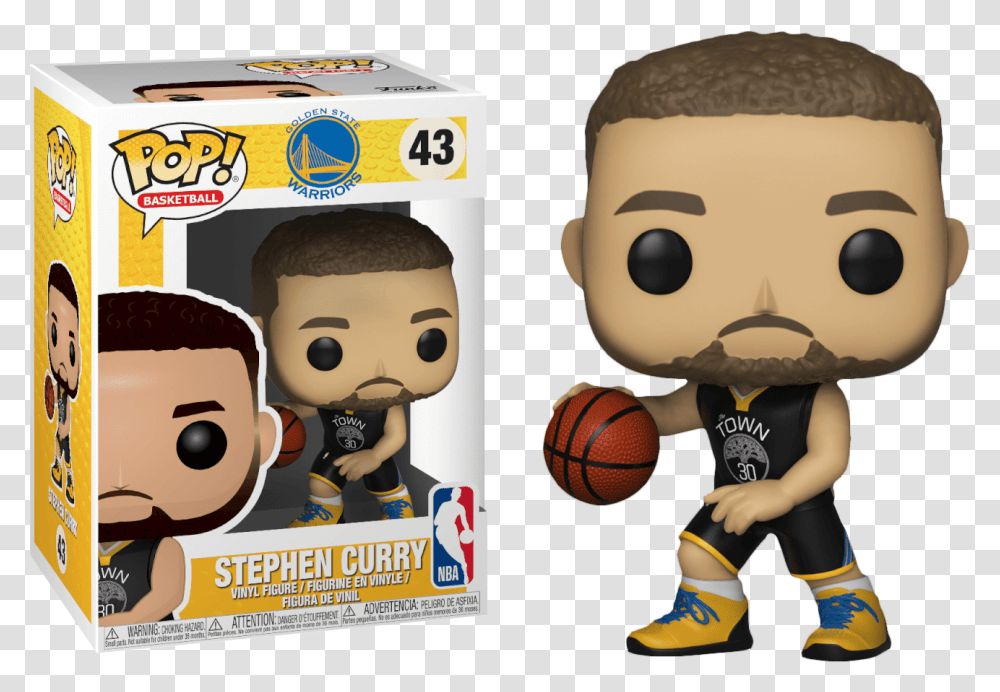 Nba Basketball Steph Curry Funko Pop, People, Person, Human, Team Sport Transparent Png