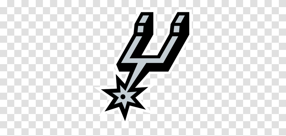 Nba Basketball Team Logos San Antonio Spurs Espn, Symbol, Number, Text, Star Symbol Transparent Png