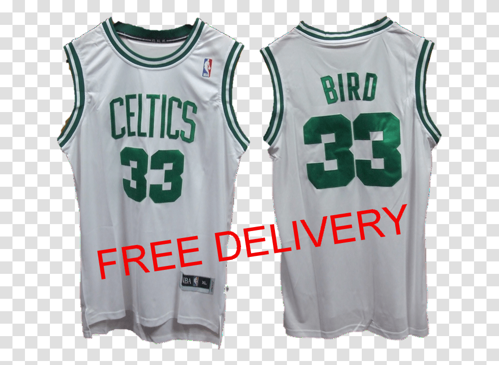 Nba Boston Celtics Larry Bird Hardwood National Basketball Association, Clothing, Apparel, Shirt, Jersey Transparent Png