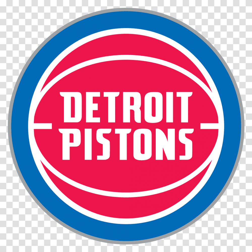 Nba Detroit Pistons Logo, Label, Trademark Transparent Png