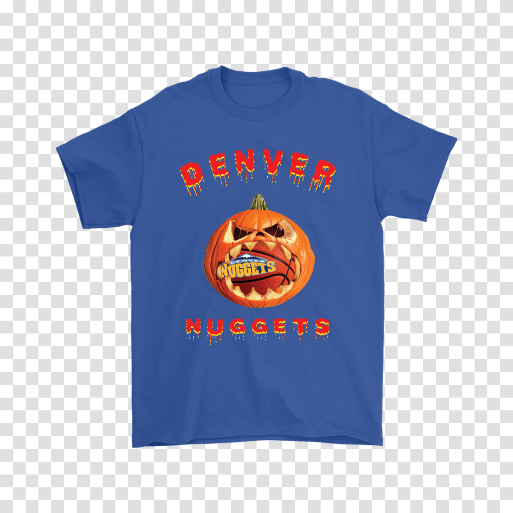 Nba Halloween Pumpkin Denver Nuggets Basketball Nba Shirts, Apparel, T-Shirt Transparent Png