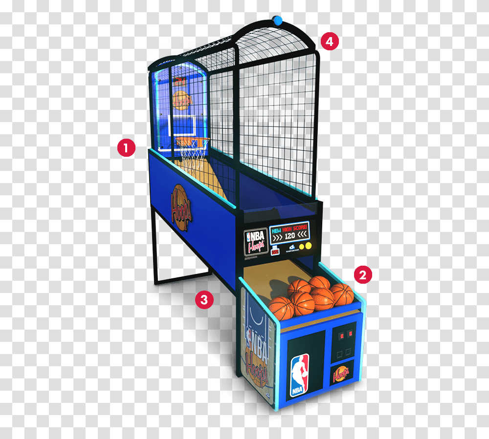 Nba Hoops Basketball Arcade Game Oem Parts Service Nba Hoops Arcade Game, Arcade Game Machine, Plant, Sphere, Fruit Transparent Png