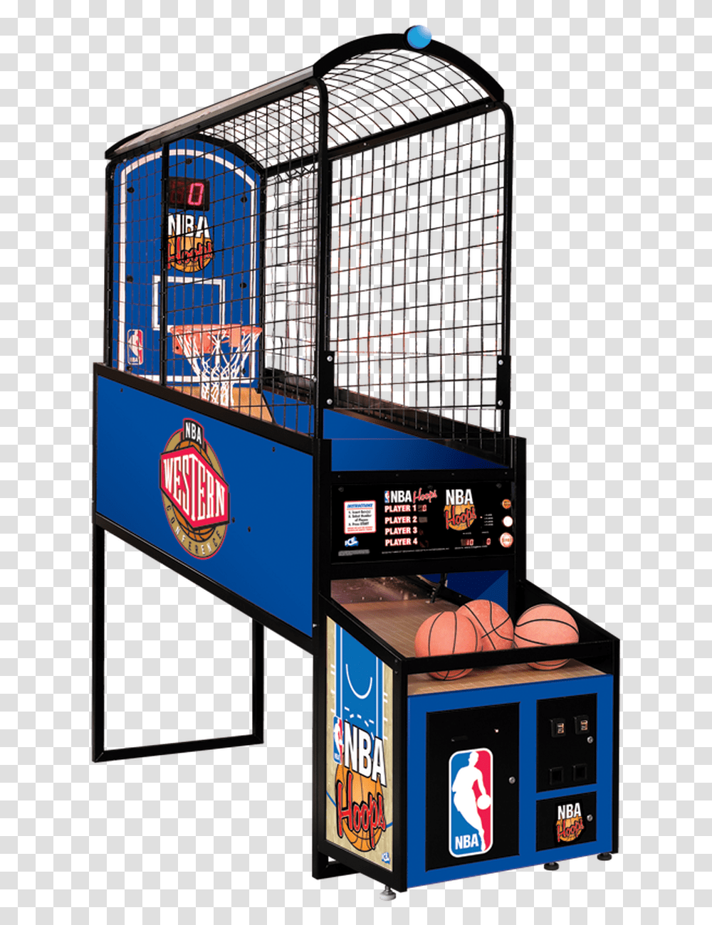 Nba Hoops Basketball Arcade Refurbished Basketball Hoop Arcade Game, Logo, Symbol, Metropolis, City Transparent Png