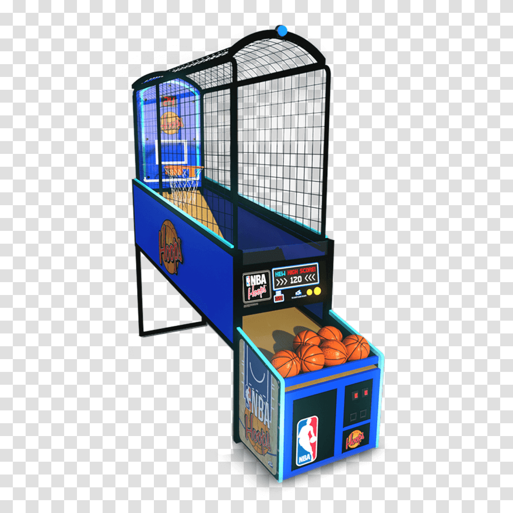 Nba Hoops Basketball Ice Nba Hoops Arcade Game, Arcade Game Machine Transparent Png