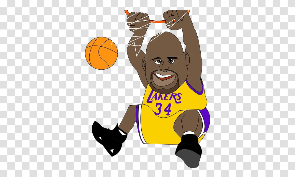 Nba Images All Shaquille O Neal Cartoon, Person, Human, Juggling, Ball Transparent Png